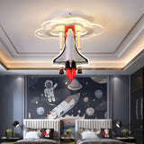 Plafonnier LED Rocket Astronaut pour chambre d'enfant