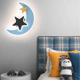 Rocket Moon Star Wall Lamp | Kid's room Lighting Decor