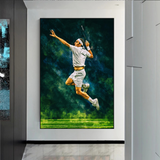 Roger Federer Canvas Wall Art – Decor for Tennis Fans