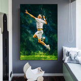 Roger Federer Canvas Wall Art – Decor for Tennis Fans