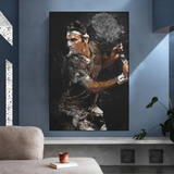 Roger Federer Canvas Wall Art - Sports Decor