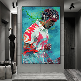 Roger Federer Canvas Wall Art: The Tennis Legend