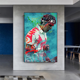 Roger Federer Leinwand-Wandkunst: Die Tennislegende