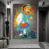 Roger Federer Tennis Legend Sports Canvas Wall Art