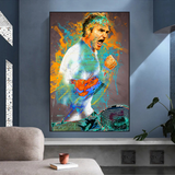 Roger Federer Tennis Legend Sports Canvas Wall Art