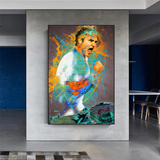 Roger Federer Tennis Legend Sports Canvas Wall Art