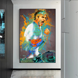 Roger Federer Tennis Legend Sports Canvas Wall Art