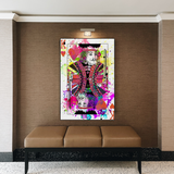 Royal Flush: King Playing Poker Canvas Wall Art