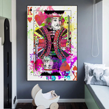 Royal Flush: King Playing Poker Canvas Wall Art