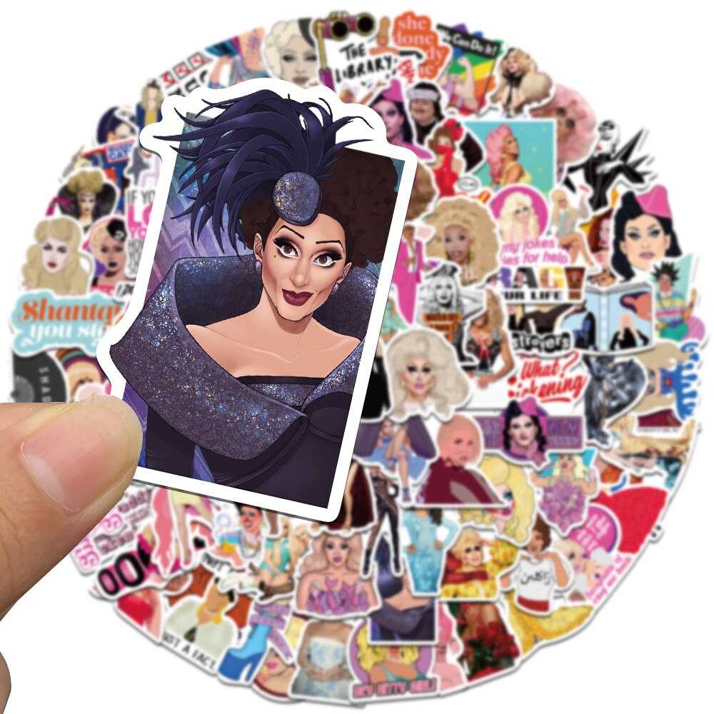 TV Show RuPaul Drag Race Stickers Pack | Famous Bundle Stickers | Waterproof Bundle Stickers