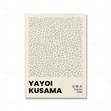 Art mural vert sauge peinture sur toile Matisse Yayoi Kusama Art mural sur toile 