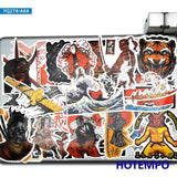 Japan Samurai Bushido Spirit Style 60 Stickers Pack | Famous Bundle Stickers | Waterproof Bundle Stickers