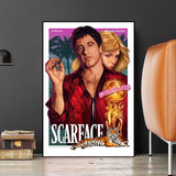 Arte de pared en lienzo de Scarface, Al Pacino, El Padrino