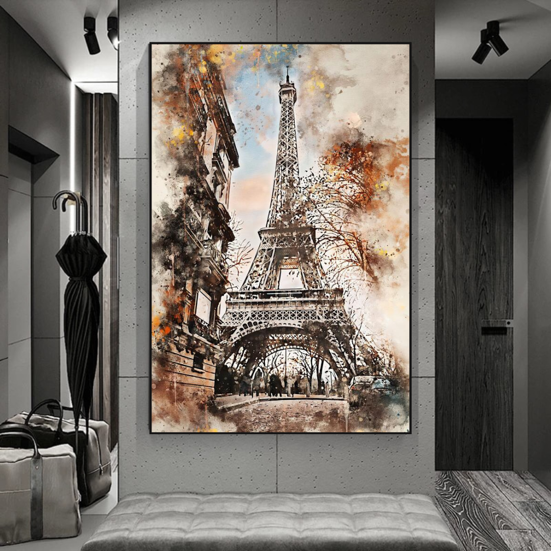 Scenery City Paris Eiffel Tower Art - Eiffel Tower Poster