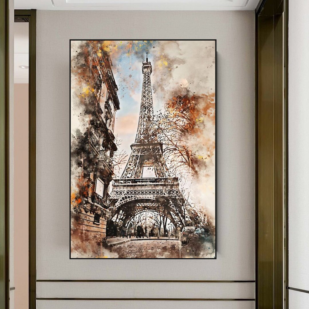 Scenery City Paris Eiffel Tower Art - Eiffel Tower Poster