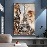 Scenery City Paris Eiffel Tower Art - Eiffel Tower Poster