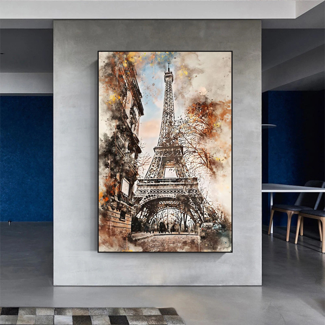 Scenery City Paris Eiffel Tower Art - Eiffel Tower Poster