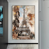 Landschaftsstadt Paris Eiffelturm-Kunst - Eiffelturm-Plakat