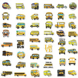 School Bus Stickers Pack | Famous Bundle Stickers | Waterproof Bundle Stickers