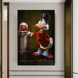 Scrooge McDuck Canvas Wall Art - Money Maker Millionnaire