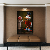 Scrooge McDuck Canvas Wall Art - Money Maker Millionnaire