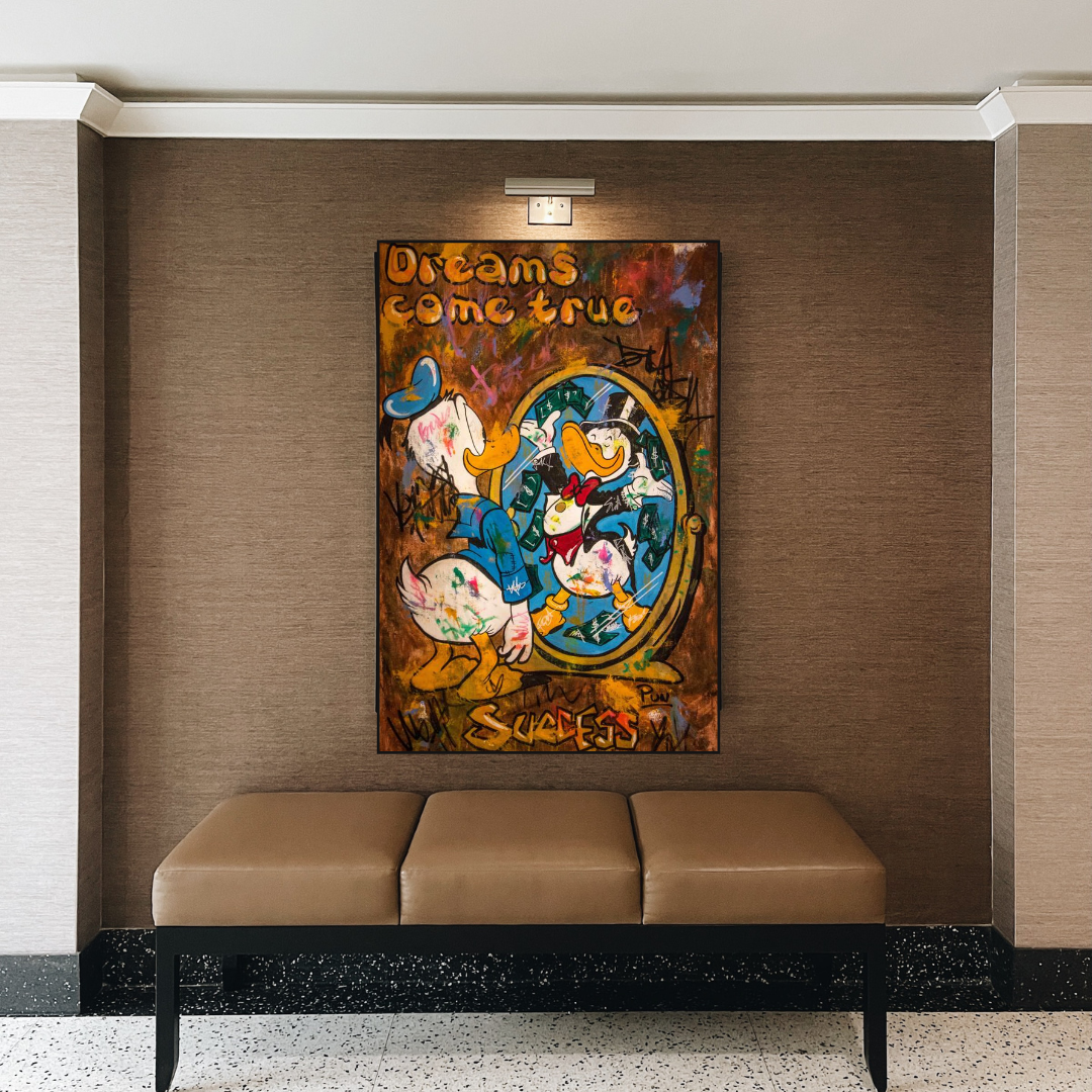 Scrooge McDuck Dreams Come True Millionaire Wall Art Poster