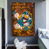 Scrooge McDuck Dreams Come True Millionaire Wall Art Poster