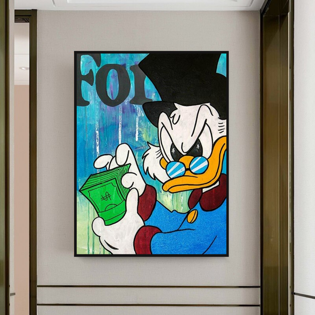 Scrooge McDuck Forbes Canvas Wall Art - Exclusif