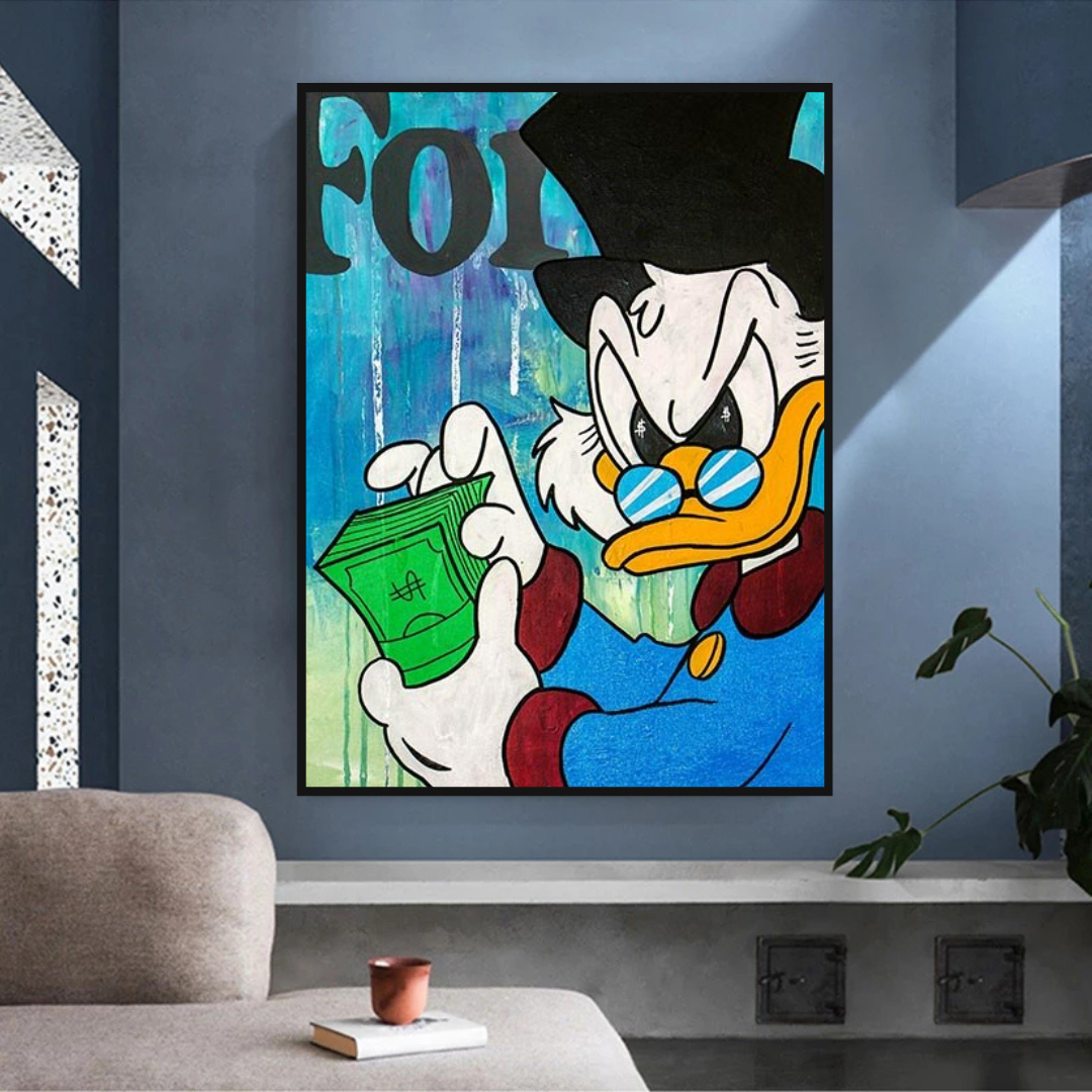 Scrooge McDuck Forbes Canvas Wall Art - Exclusif