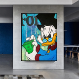 Scrooge McDuck Forbes Canvas Wall Art - Exclusif