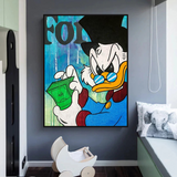 Scrooge McDuck Forbes Canvas Wall Art - Exclusif