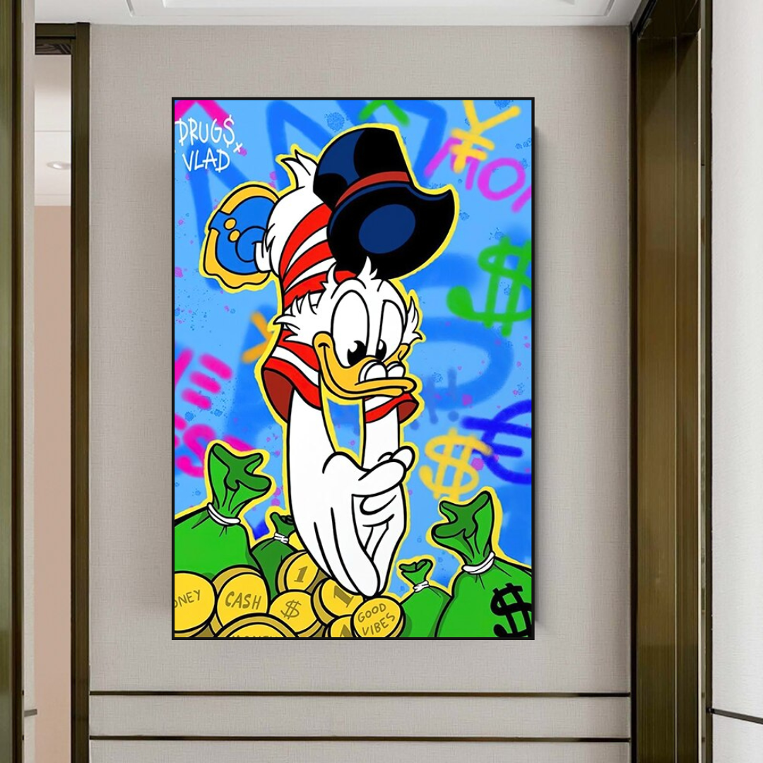 Décoration murale sur toile Scrooge McDuck Millionnaire