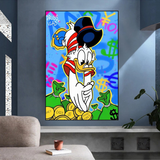 Scrooge McDuck Millionaire Canvas Wall Art