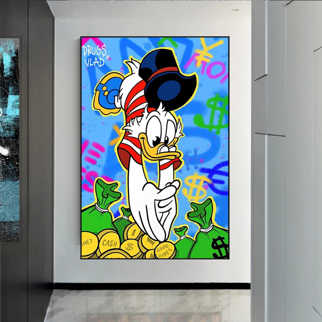 Décoration murale sur toile Scrooge McDuck Millionnaire