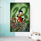 Scrooge McDuck Millionaire Canvas Wall Art