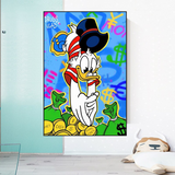 Décoration murale sur toile Scrooge McDuck Millionnaire