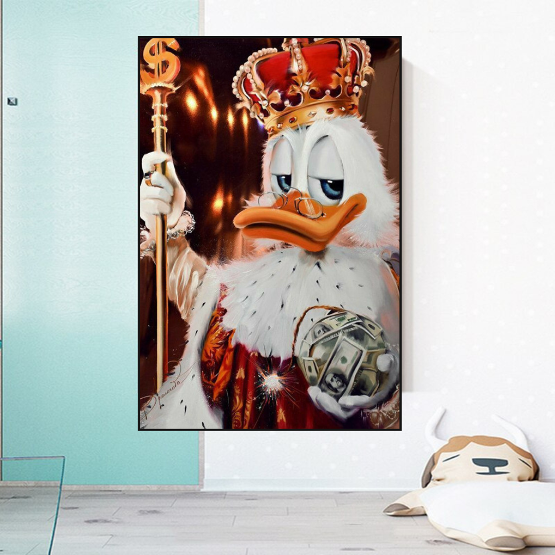 Scrooge McDuck Money Maker Millionaire Art mural sur toile