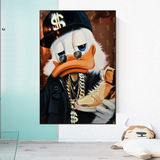 Dagobert Duck Money Maker Millionaire Leinwand-Wandkunst