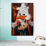 Dagobert Duck Money Maker Millionaire Leinwand-Wandkunst