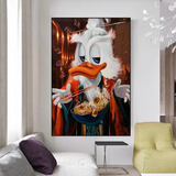 Scrooge McDuck Money Maker Millionaire Art mural sur toile