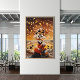 Scrooge McDuck Money Maker Millionaire Canvas Wall Art