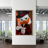 Arte de pared en lienzo de Scrooge McDuck Money Maker Millonario