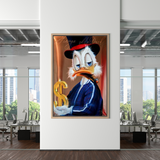 Scrooge McDuck Money Maker Millionaire Art mural sur toile