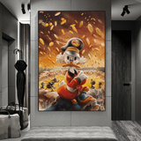 Scrooge McDuck Money Maker Millionaire Art mural sur toile