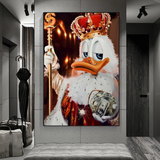 Scrooge McDuck Money Maker Millionaire Art mural sur toile