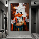 Scrooge McDuck Money Maker Millionaire Art mural sur toile