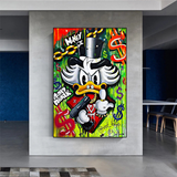 Scrooge McDuck Money Maker Millionaire Art mural sur toile