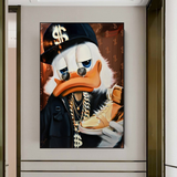 Dagobert Duck Money Maker Millionaire Leinwand-Wandkunst