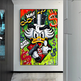 Scrooge McDuck Money Maker Millionaire Art mural sur toile