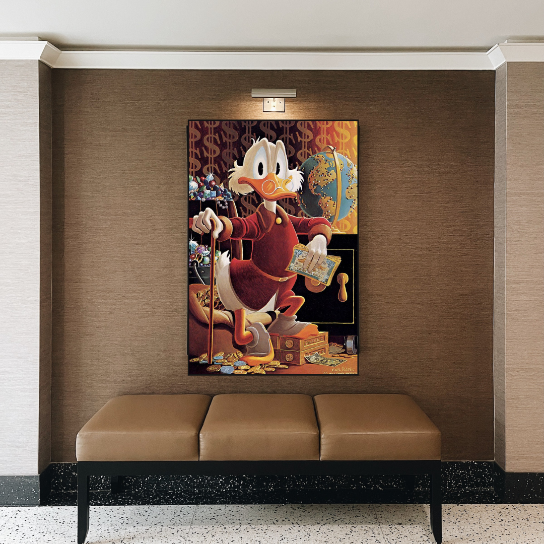 Scrooge McDuck Money Maker Millionaire Art mural sur toile